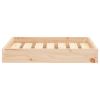 Dog Bed 24.2"x19.3"x3.5" Solid Wood Pine