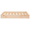 Dog Bed 28.1"x21.3"x3.5" Solid Wood Pine